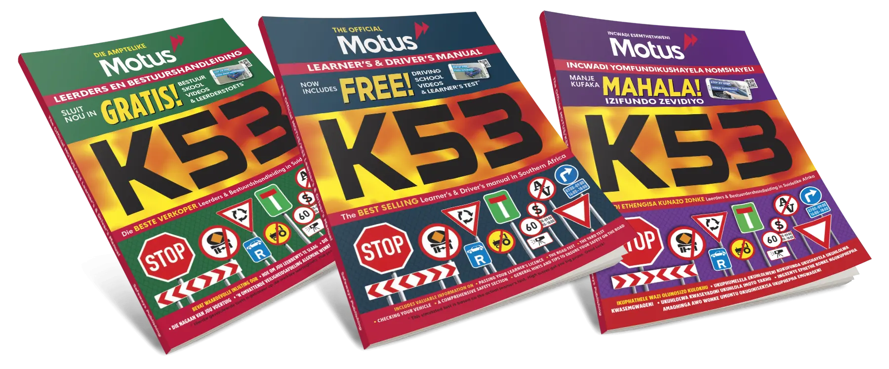 Official Motus K53 Learner’s & Driver’s Manual – Best Selling Driving Licence Guide in South Africa. English, Afrikaans, isiXhosa, isiZulu 02