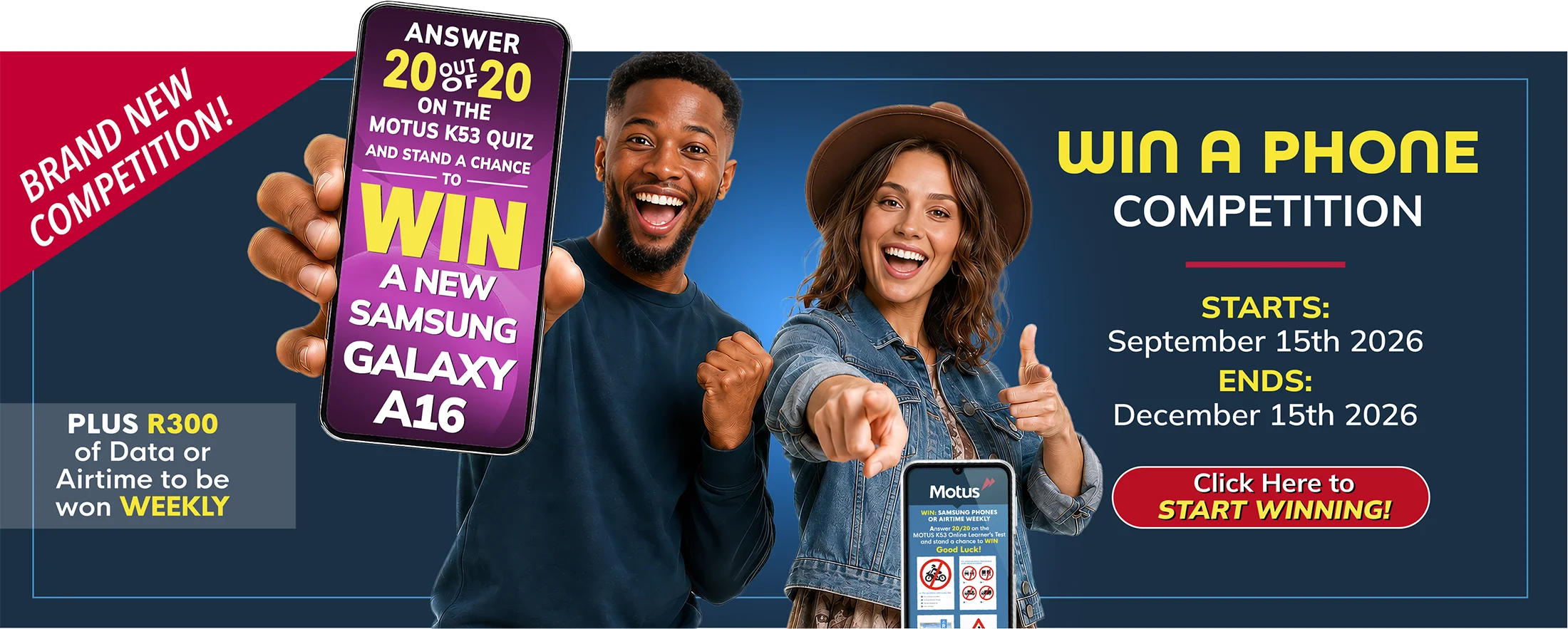 Win A New Galaxy A16 Phone Comp September 2026 Web Banner Home
