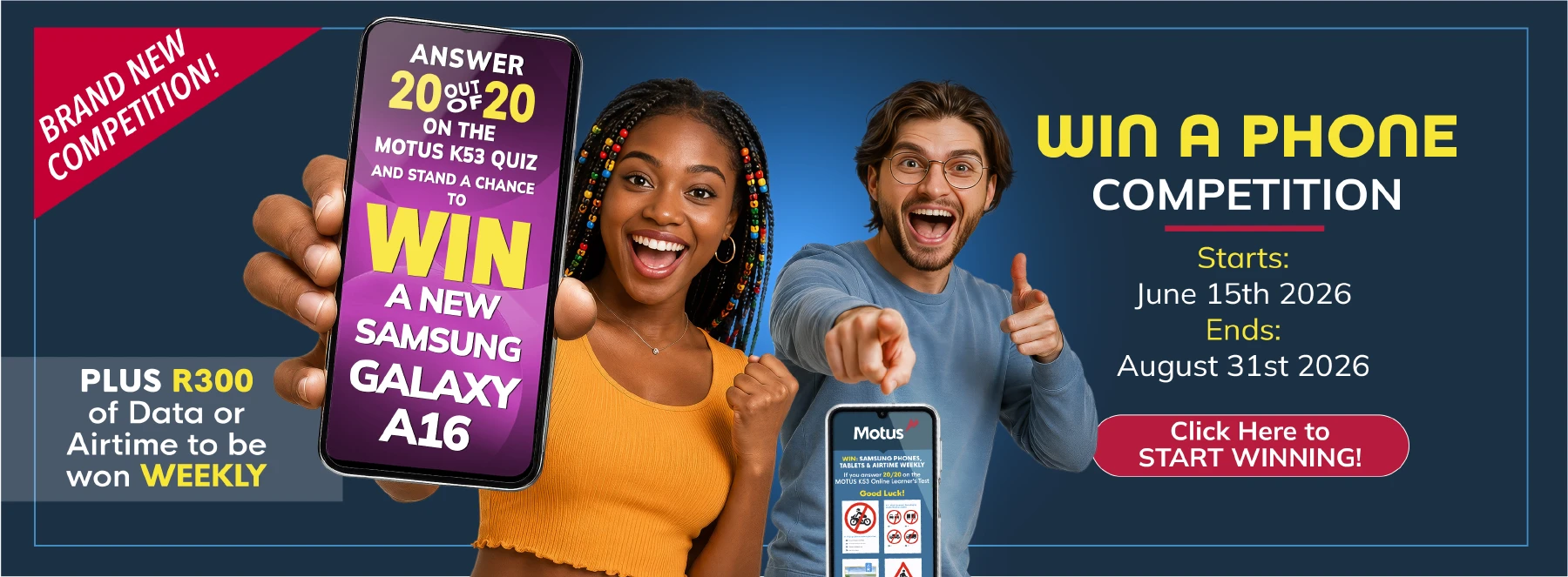 Win A New Galaxy A16 Phone Comp June 2026 Web Banner